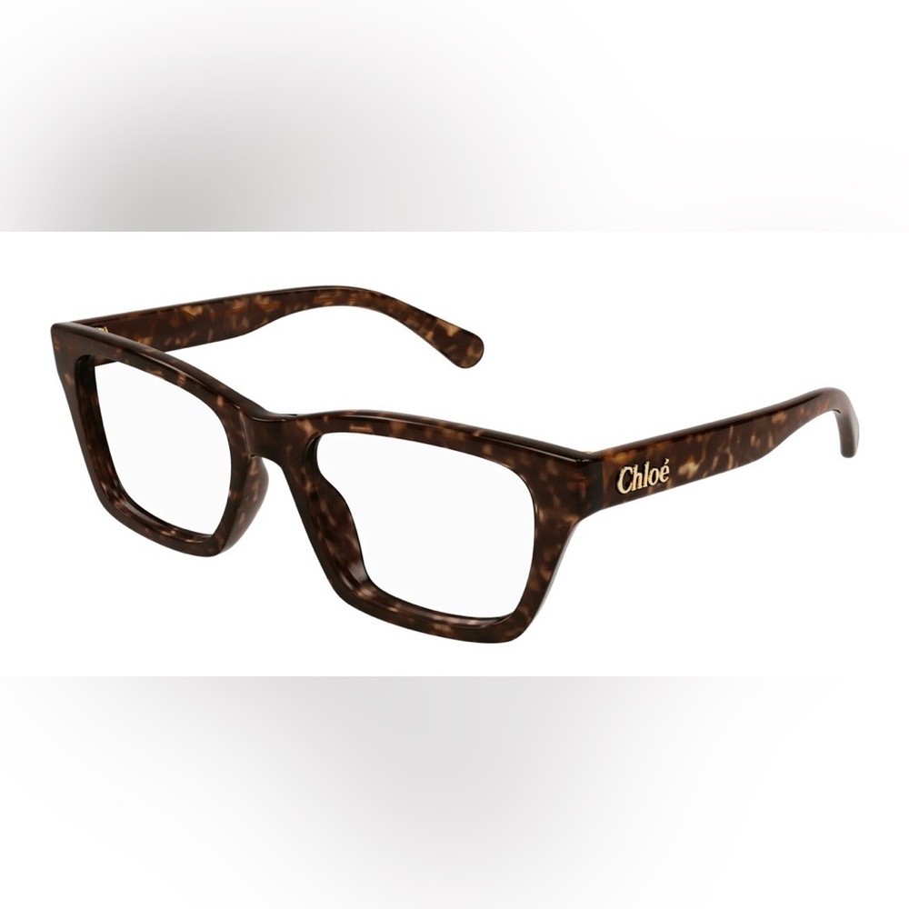Chloé Tortoiseshell Havana Square Frame Eyeglasses (NWT)